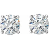 Platinum 1/2 CTW Natural Diamond Cocktail-Style Earrings