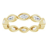 14K Yellow 5/8 CTW Natural Diamond Eternity Band Size 5