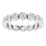 14K White 3/4 CTW Natural Diamond Eternity Band Size 5