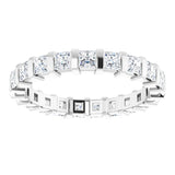 Platinum 1 1/2 CTW Natural Diamond Eternity Band Size 6