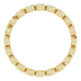 14K Yellow 3/8 CTW Natural Diamond Eternity Band Size 6