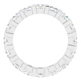 14K White 2 1/2 CTW Natural Diamond Eternity Band Size 6