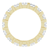 14K Yellow 2 1/2 CTW Natural Diamond Eternity Band Size 6