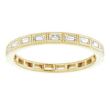 14K Yellow 1/3 CTW Diamond Eternity Band