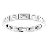 14K White 1/2 CTW Diamond Eternity Band