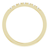 14K Yellow 1/5 CTW Natural Diamond French-Set Anniversary Band