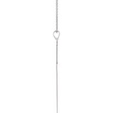 Sterling Silver 39 x 25 mm Cross 18" Necklace