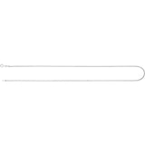 Rhodium-Plated Sterling Silver 1.3 mm Diamond-Cut Box 16" Chain