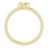 14K Yellow 1/3 CT Natural Diamond Ring