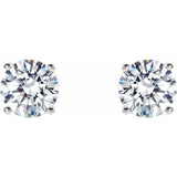14K White 3/4 CTW Natural Diamond Cocktail-Style Earrings