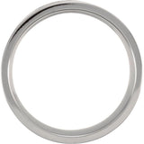 Titanium 8 mm Comfort-Fit Flat Band Size 10