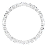 14K White 1/2 CTW Natural Diamond Eternity Band Size 5