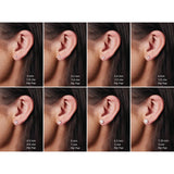 14K Rose Gold 2.5 mm Natural Pink Sapphire Earrings