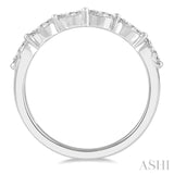 1/3 Ctw Marquise Cut Diamond Wedding Band in 14K White Gold