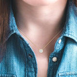 1/3 Ctw Cushion Shape Lovebright Diamond Pendant With Chain in 14K Yellow and White Gold