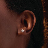 14K Yellow Gold 2 CTW Lab-Grown Diamond Earrings