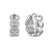 Bulova Sterling Silver 925 Classic Jewelry Mens Earring
