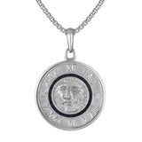 Bulova Sterling Silver 925 Luxury Jewelry Mens Pendant