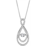 5/8 ctww Pendant in 14K