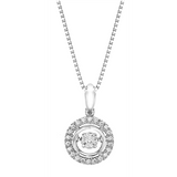 1/8ctw Pendant in Silver