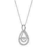 1/8ctw Pendant in Silver