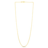 14K Gold 1Mm Round Wheat Chain