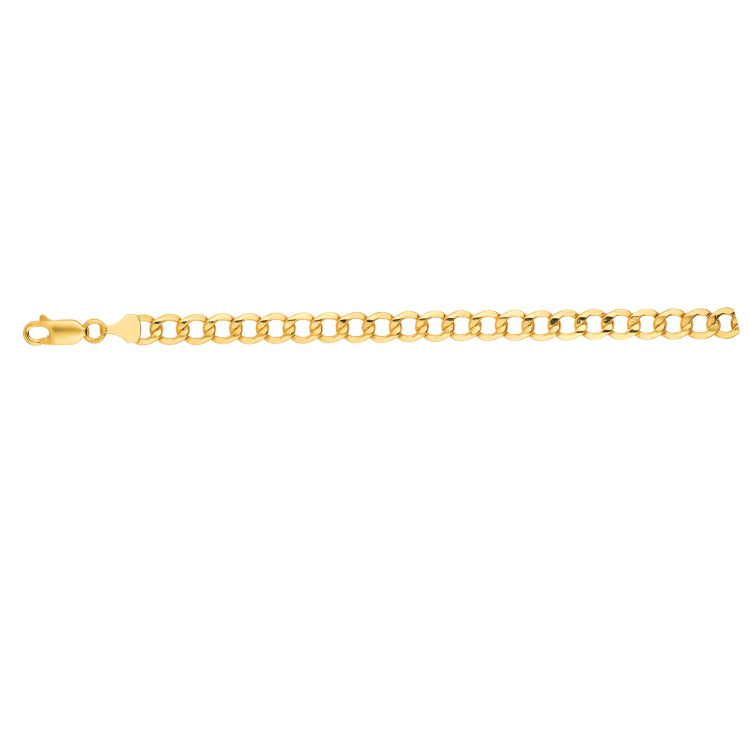14K Gold 6.2Mm Lite Curb Chain