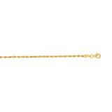 14K Gold 2.5Mm Diamond Cut Royal Rope Chain