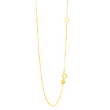 14K Gold .6Mm Extendable Chain