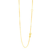 14K Gold .8Mm Extendable Chain