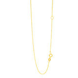 14K Gold 1.1Mm Extendable Chain