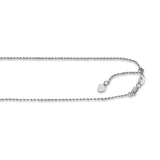 14K Gold 0.95Mm Adjustable Rope Chain