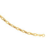 14K 7.75in Yellow Gold Polished Bracelet with Lobster Clasp