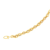 14K 7.5in Yellow Gold Polished Bracelet with Lobster Clasp