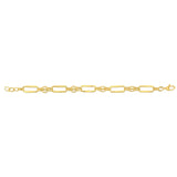 14K 8in Yellow Gold Polished Bracelet with Lobster Clasp