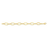 14K 7.5in Yellow Gold Polished Bracelet with Lobster Clasp