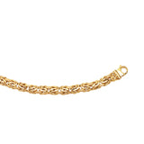 14K 7.25in Yellow Gold Polished Bracelet with Lobster Clasp