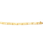 14K 7.25in Yellow Gold Polished Bracelet with Box Clasp