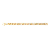 14K 7.5in Yellow Gold Polished Bracelet with Lobster Clasp