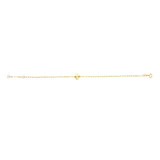 14K 7in Yellow Gold Polished Bracelet with Spring Ring Clasp