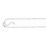 Silver 1Mm Adjustable Piatto Chain