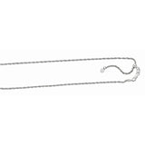 Sterling Silver  Diamond Cut/ Textured Adjustable Rope Chain with Lobster Clasp