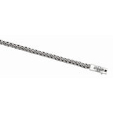 Sterling Silver 18in Diamond Cut/ Textured Necklace with Box Clasp