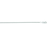 14K  White Gold Round Wheat Chain with Lobster Clasp