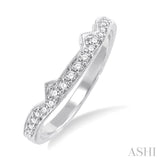 1/5 Ctw Diamond Matching Wedding Band in 14K White Gold