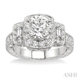 Semi-Mount Diamond Engagement Ring