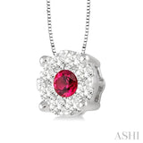 Lovebright Gemstone & Diamond Pendant