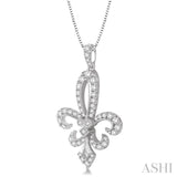 Fleur De Lis Diamond Pendant