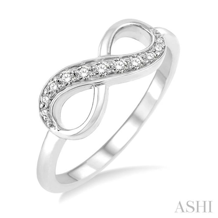 Infinity Shape Diamond Fashion Ring