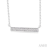 Bar Silver Diamond Fashion Pendant
